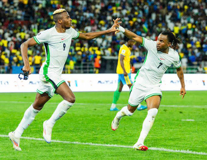 2026 WCQ:Osimhen's Brace against Rwanda, Keeps Nigeria's World Cup Hopes Alive