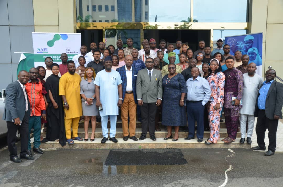 Participants and facilitators at the Africa Polling Institute’s two-day social cohesion training in Abuja on June 18.